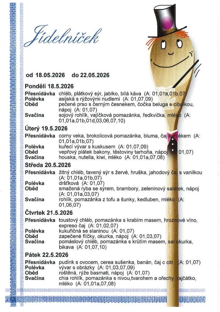 Jídelníček Velenského + Mladoboleslavská – náhled