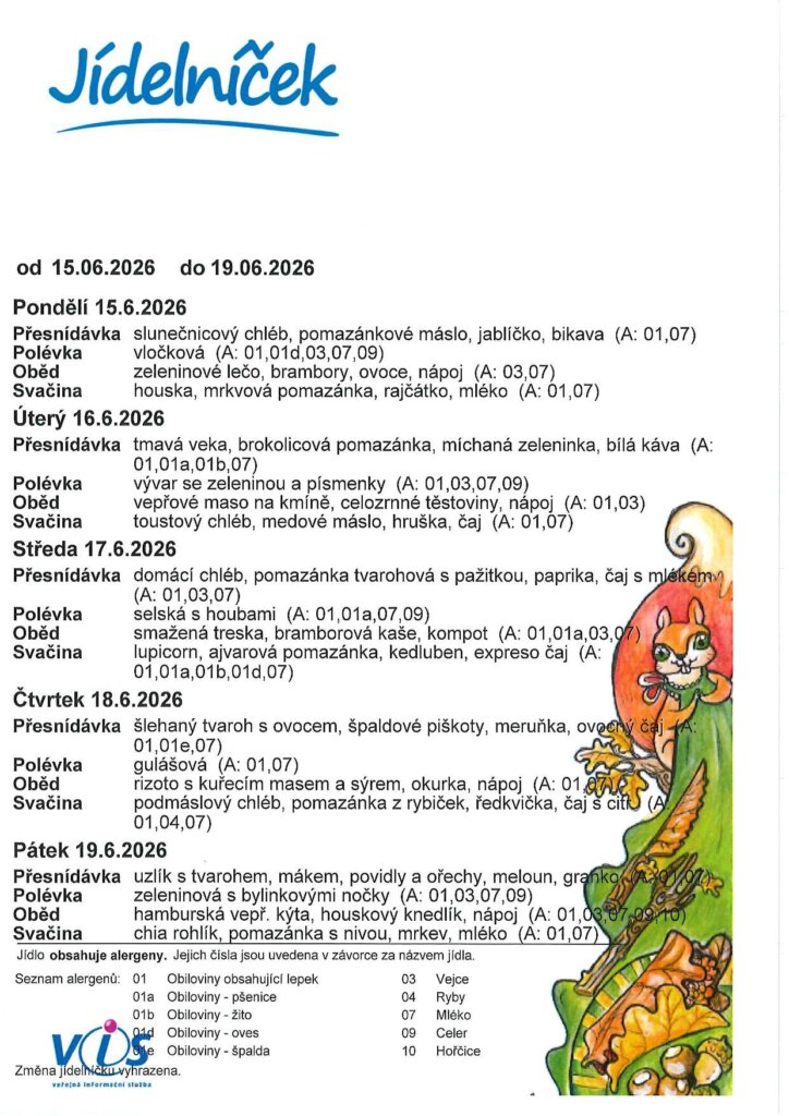 Jídelníček Velenského + Mladoboleslavská – náhled