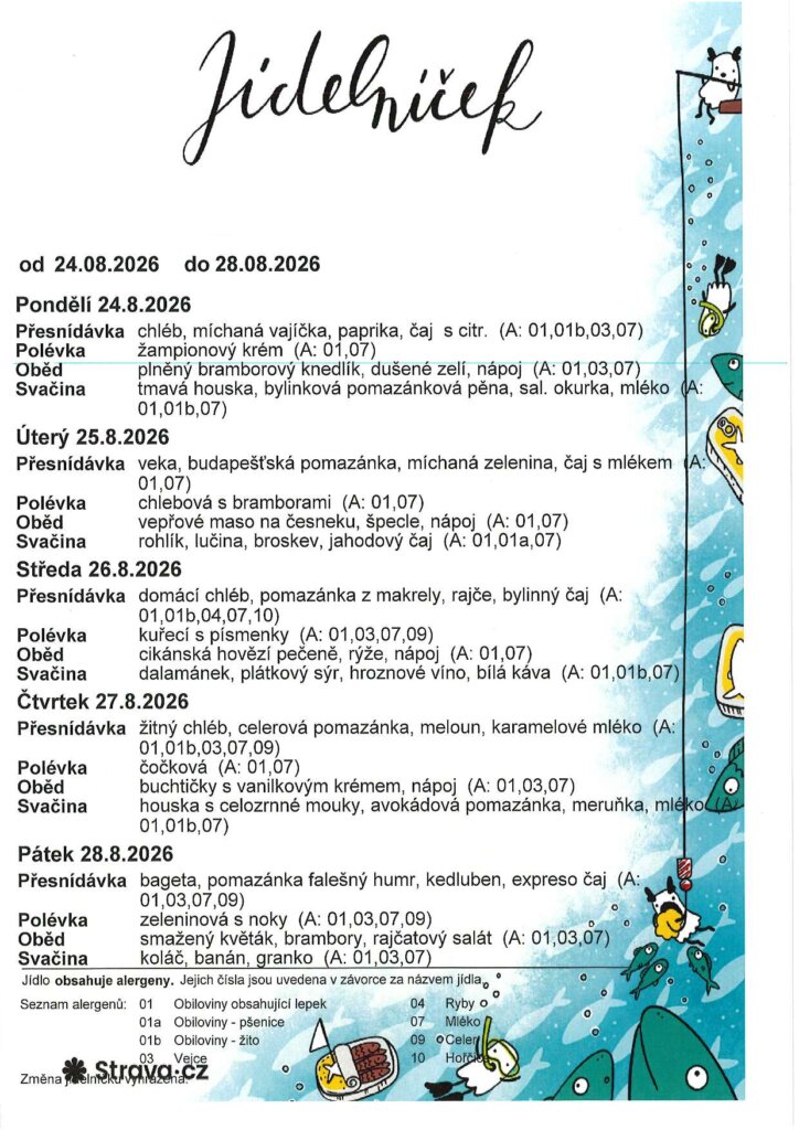 Jídelníček Velenského + Mladoboleslavská – náhled